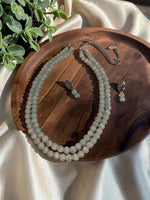 Load image into Gallery viewer, Ekani 2 Layer Printed Glass Beads Necklace Set