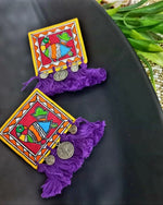 Load image into Gallery viewer, Ekani Mayuri Handmade Quirky Earrings For Women
