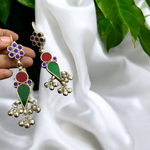Load image into Gallery viewer, Ekani Chitai Art Work Glass Cut Fusion Necklace Set
