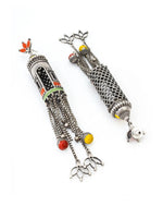 Load image into Gallery viewer, Ekani Palki Meenakari Handpainted Dangler Earrings

