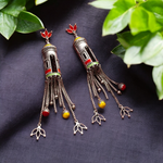 Load image into Gallery viewer, Ekani Palki Meenakari Handpainted Dangler Earrings
