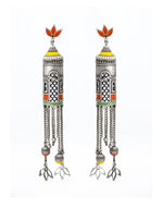 Load image into Gallery viewer, Ekani Palki Meenakari Handpainted Dangler Earrings
