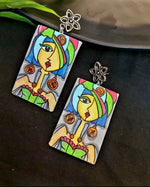 Load image into Gallery viewer, Ekani Mrinalini Handmade Quirky Earrings For Women
