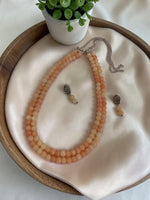 Load image into Gallery viewer, Ekani 2 Layer Printed Glass Beads Necklace Set
