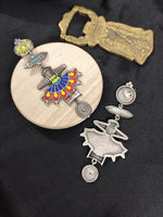 Load image into Gallery viewer, Ekani Nautanki Meenakari Hand Painted Drop Earrings
